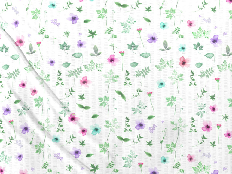 Prejsť na zobrazenie na celú obrazovku: Primera Krepová posteľná bielizeň, 140 x 200 cm, zelená/fialová/ružová – obrázok 3
