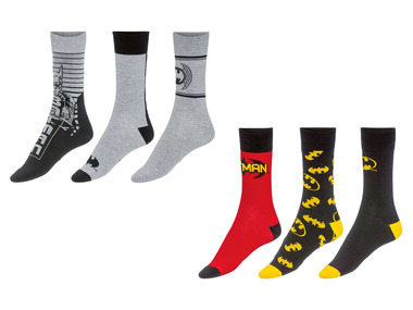LIVERGY® Pánske ponožky Batman, 3 páry
