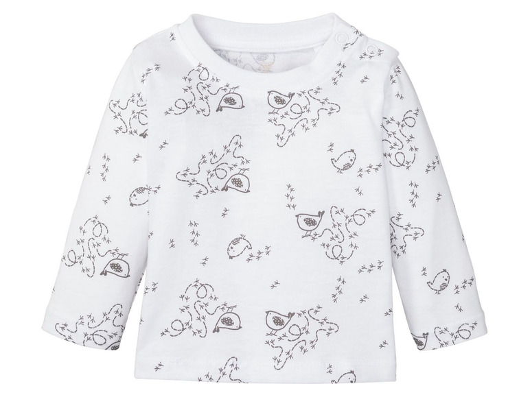 Prejsť na zobrazenie na celú obrazovku: lupilu® Detské bavlnené tričko s dlhým rukávom pre bábätká, 3 kusy – obrázok 7