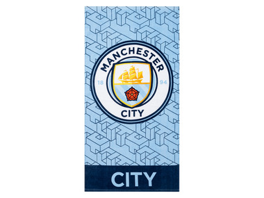 Velúrová osuška Manchester City, 70 x 140 cm