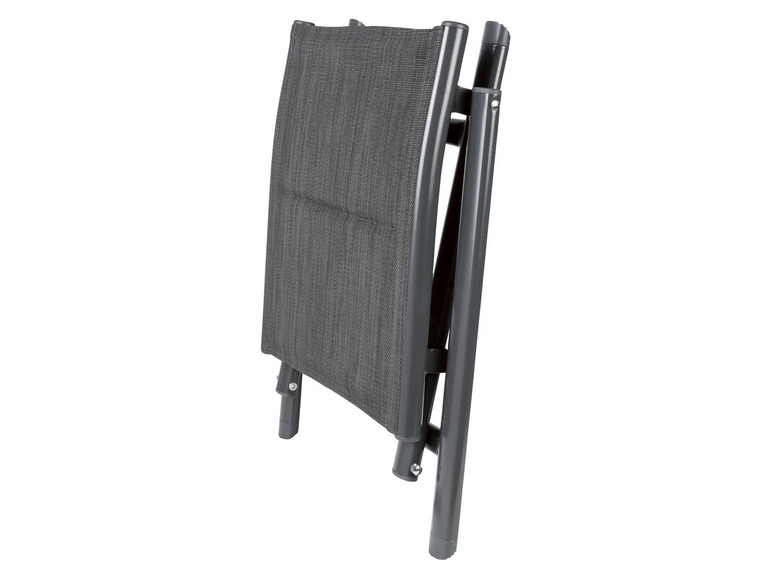 Prejsť na zobrazenie na celú obrazovku: florabest Hliníková stolička, polstrovaná, čierna – obrázok 2