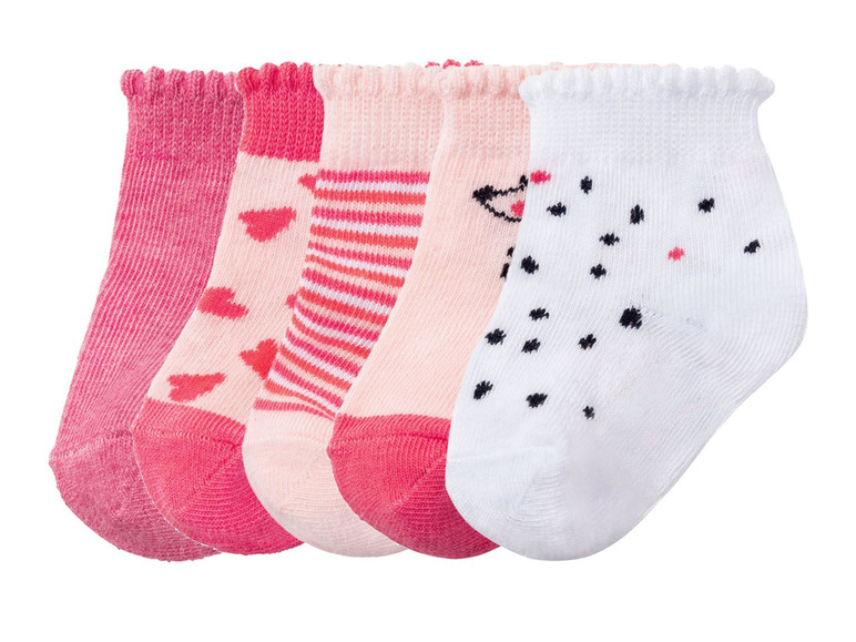 Prejsť na zobrazenie na celú obrazovku: lupilu® Dievčenské ponožky pre bábätká BIO, 5 párov – obrázok 2