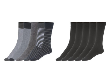 LIVERGY® Pánske ponožky z biobavlny, 5 párov