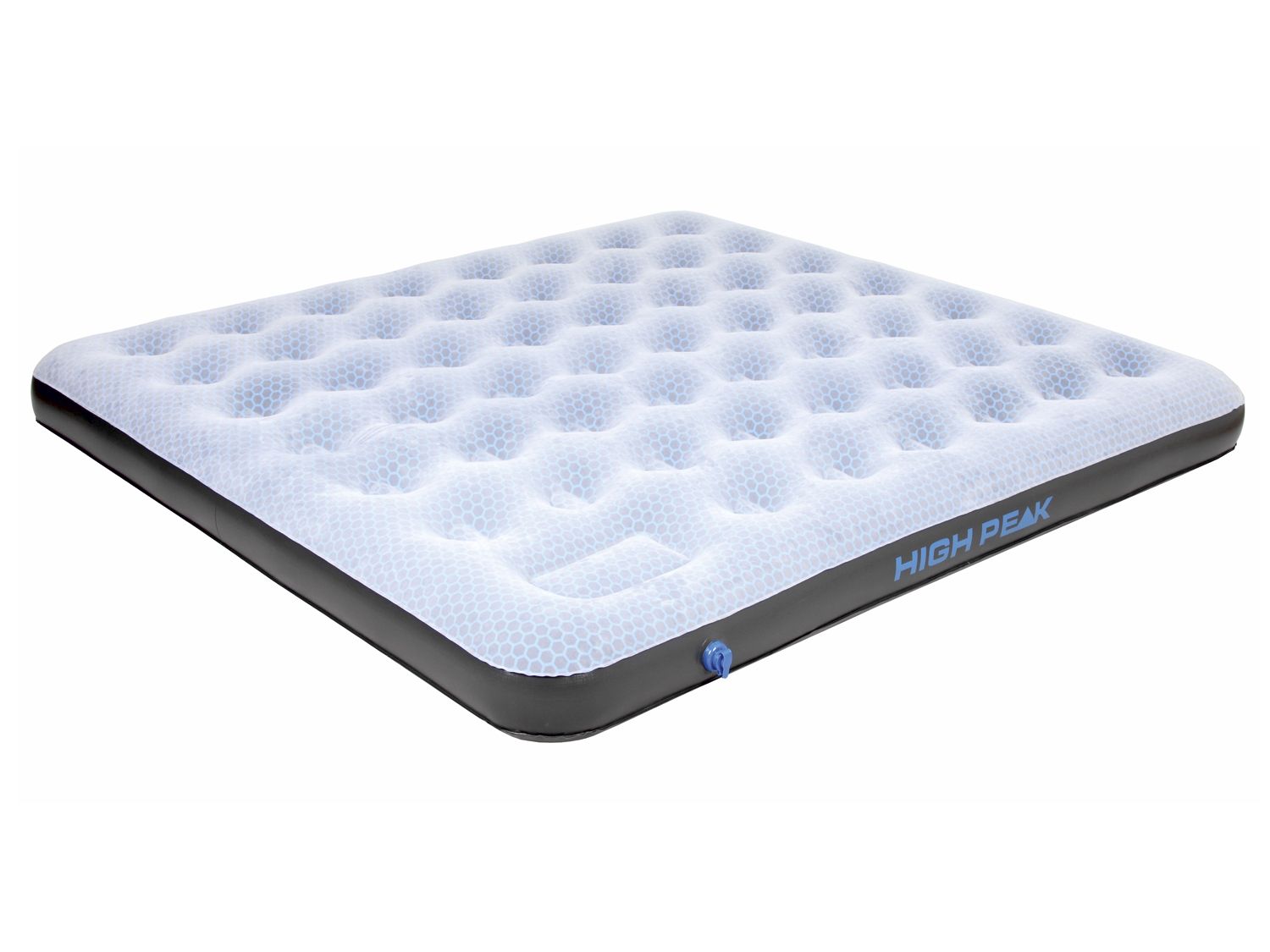 HIGH PEAK Nafukovací matrac Comfort Plus s integrovanou pumpou (King: cca 200 x 185 x 20 cm)