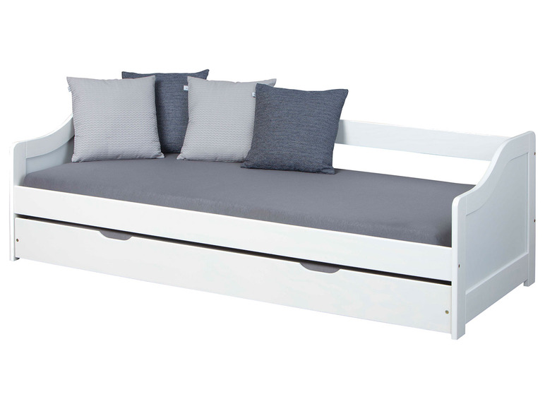 Prejsť na zobrazenie na celú obrazovku: Inter Link Rozkladacia pohovka s posteľou Leonie, biela, 90 x 200 cm – obrázok 3