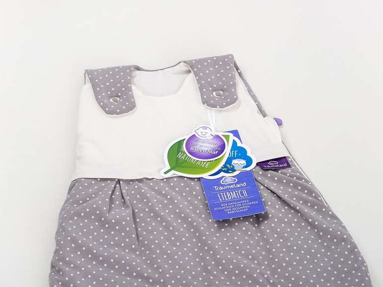 Prejsť na zobrazenie na celú obrazovku: Träumeland Detský spací vak pre bábätká LIEBMICH, sivý s bodkami – obrázok 6