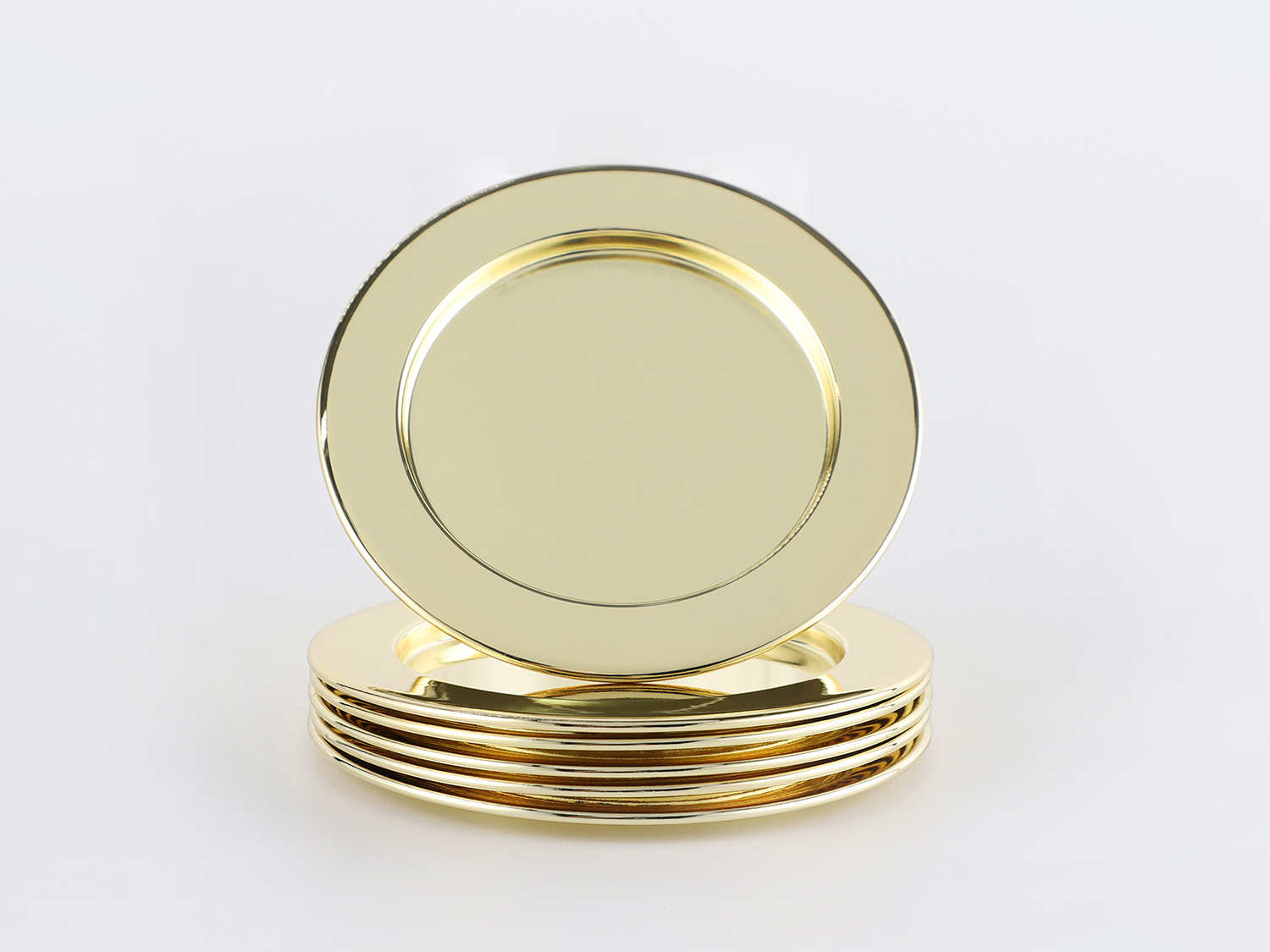 ECHTWERK Pomôcka na prestieranie stola (6 kusov, zlatá, dekoratívna tácka pod poháre)