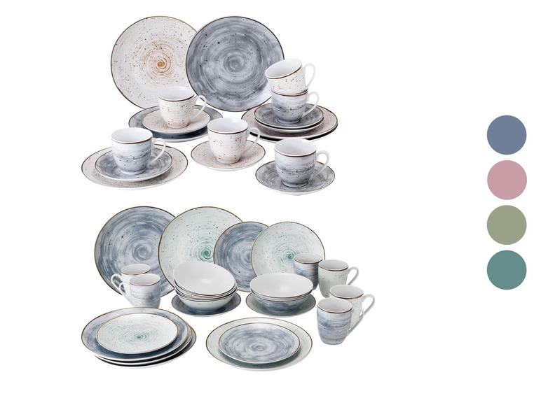 vanWell Súprava porcelánového riadu, 18/24 dielna