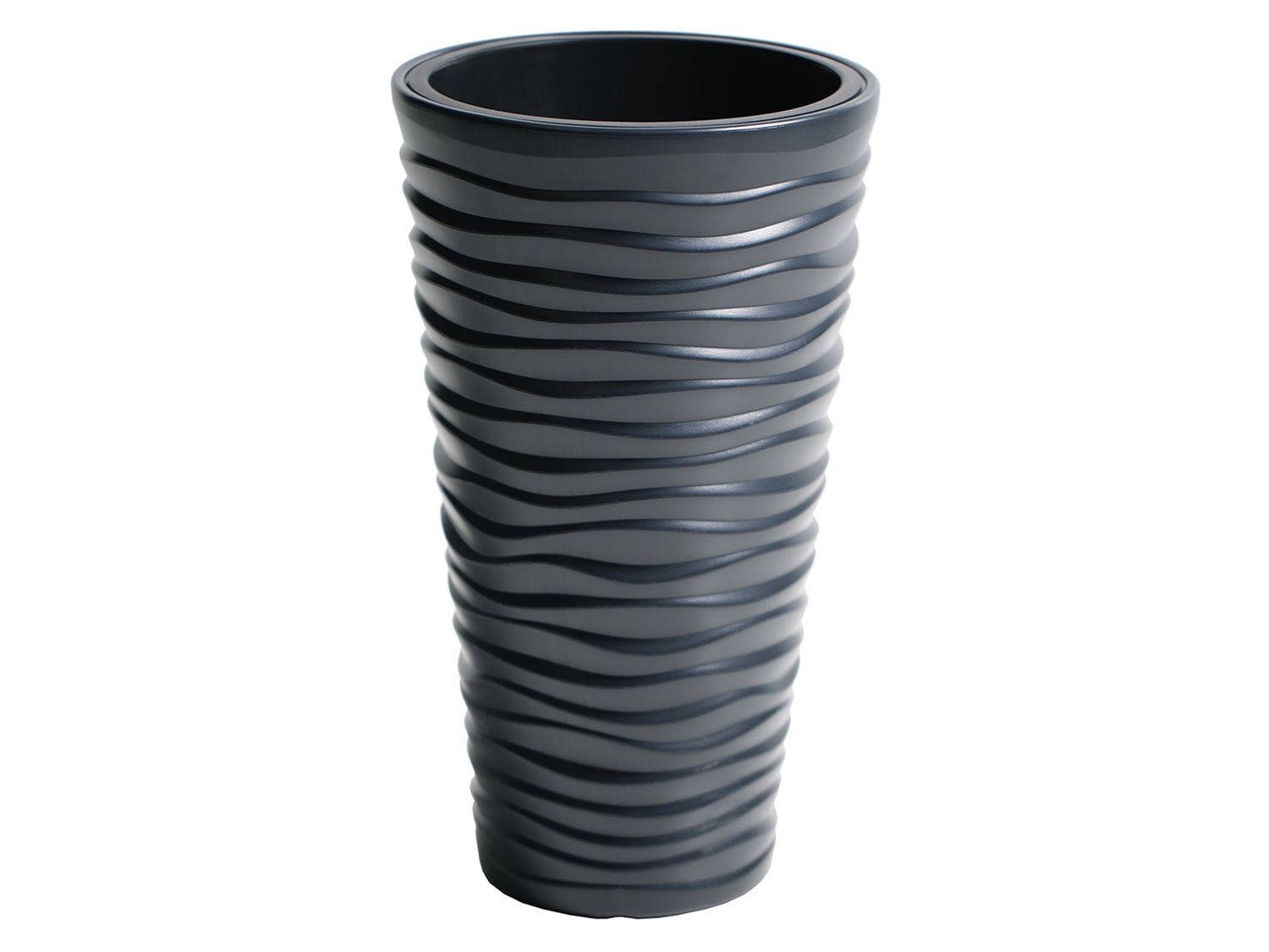 Prosperplast Kvetináč s vyberateľnou vložkou Sand Slim (antracitová, 35 x 62 x 35 cm (Š x V x H))