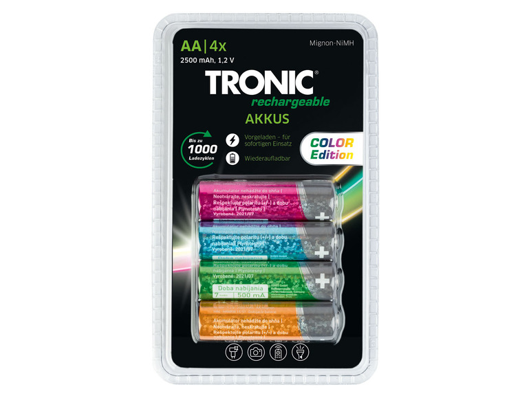 Prejsť na zobrazenie na celú obrazovku: TRONIC® Nabíjacie nikel-metal-hydridné batérie, 4 kusy – obrázok 3