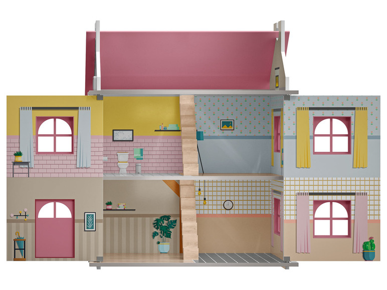 Prejsť na zobrazenie na celú obrazovku: PLAYTIVE® Drevený domček pre bábiky – obrázok 4