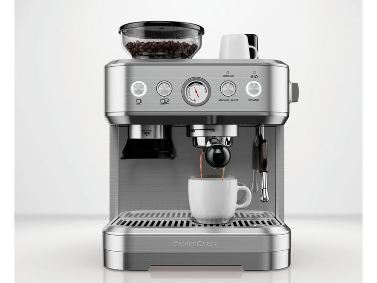 Prejsť na zobrazenie na celú obrazovku: SILVERCREST Profesionálny espresso kávovar s mlynčekom SSMP 1770 A – obrázok 6