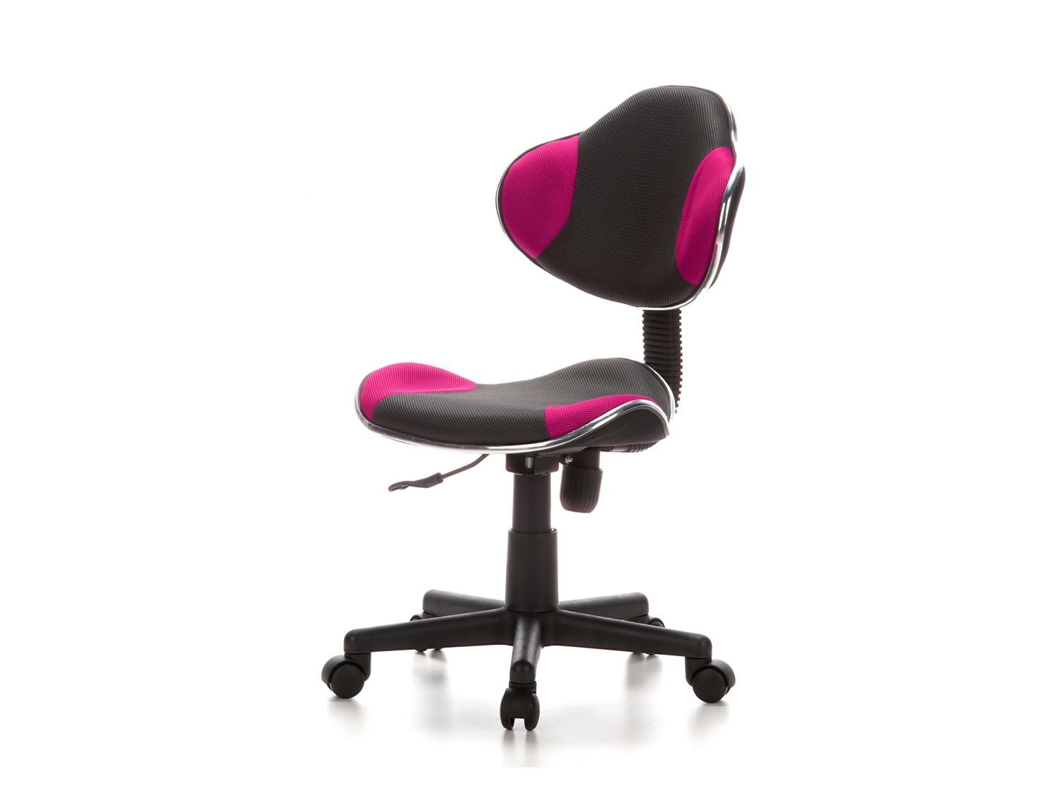 hjh OFFICE Detská stolička KIDDY GTI-2 (sivá/ružová)