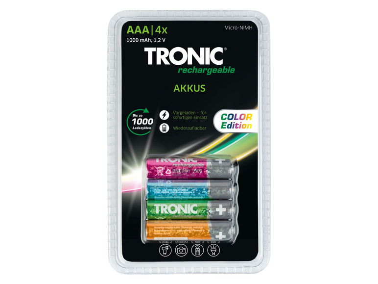 Prejsť na zobrazenie na celú obrazovku: TRONIC® Nabíjacie nikel-metal-hydridné batérie, 4 kusy – obrázok 2