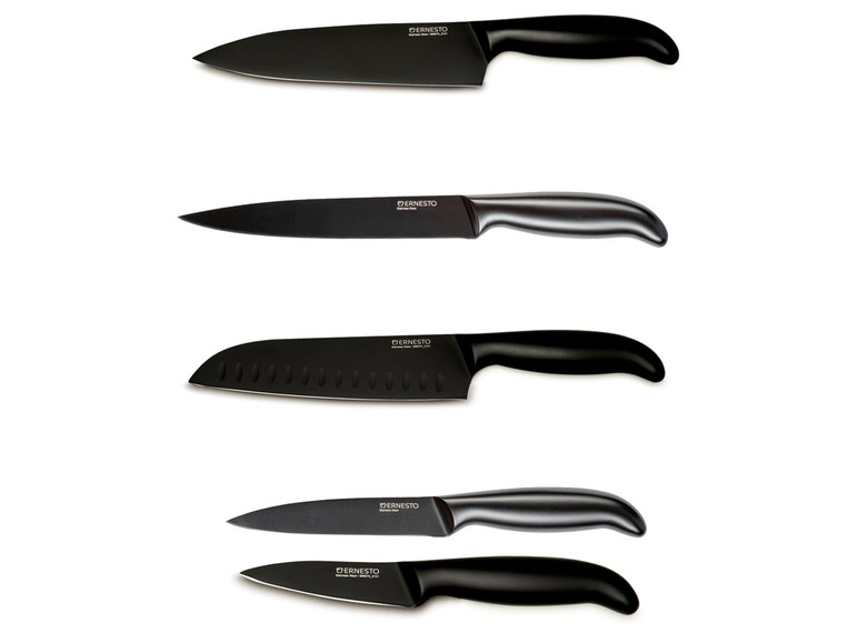 Prejsť na zobrazenie na celú obrazovku: ERNESTO® Kuchynský nôž, čierny – obrázok 1