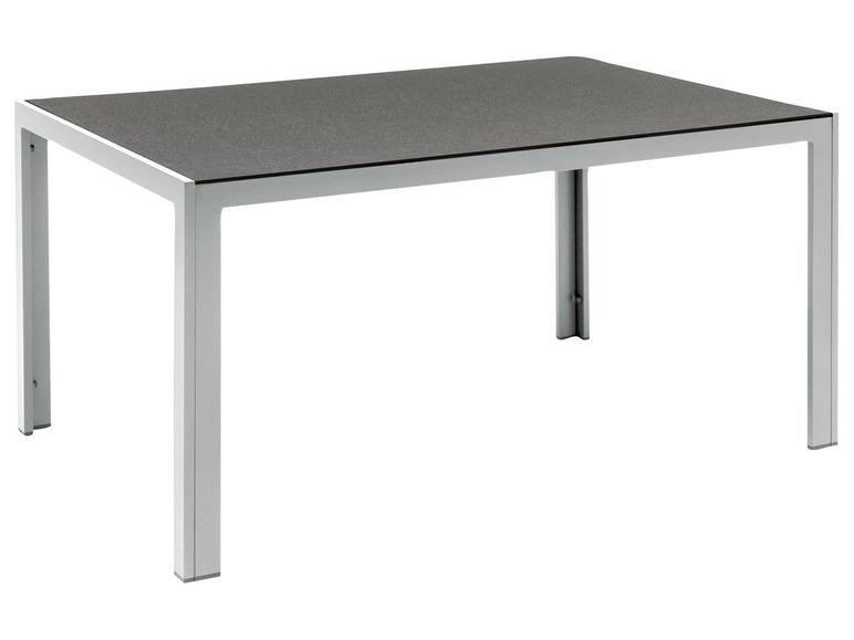 Prejsť na zobrazenie na celú obrazovku: florabest Hliníkový stôl so sklenenou doskou ALU, šedý – obrázok 1