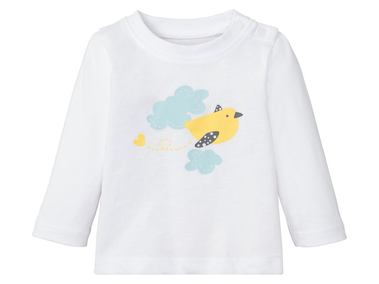 Prejsť na zobrazenie na celú obrazovku: lupilu® Detské bavlnené tričko s dlhým rukávom pre bábätká, 3 kusy – obrázok 10