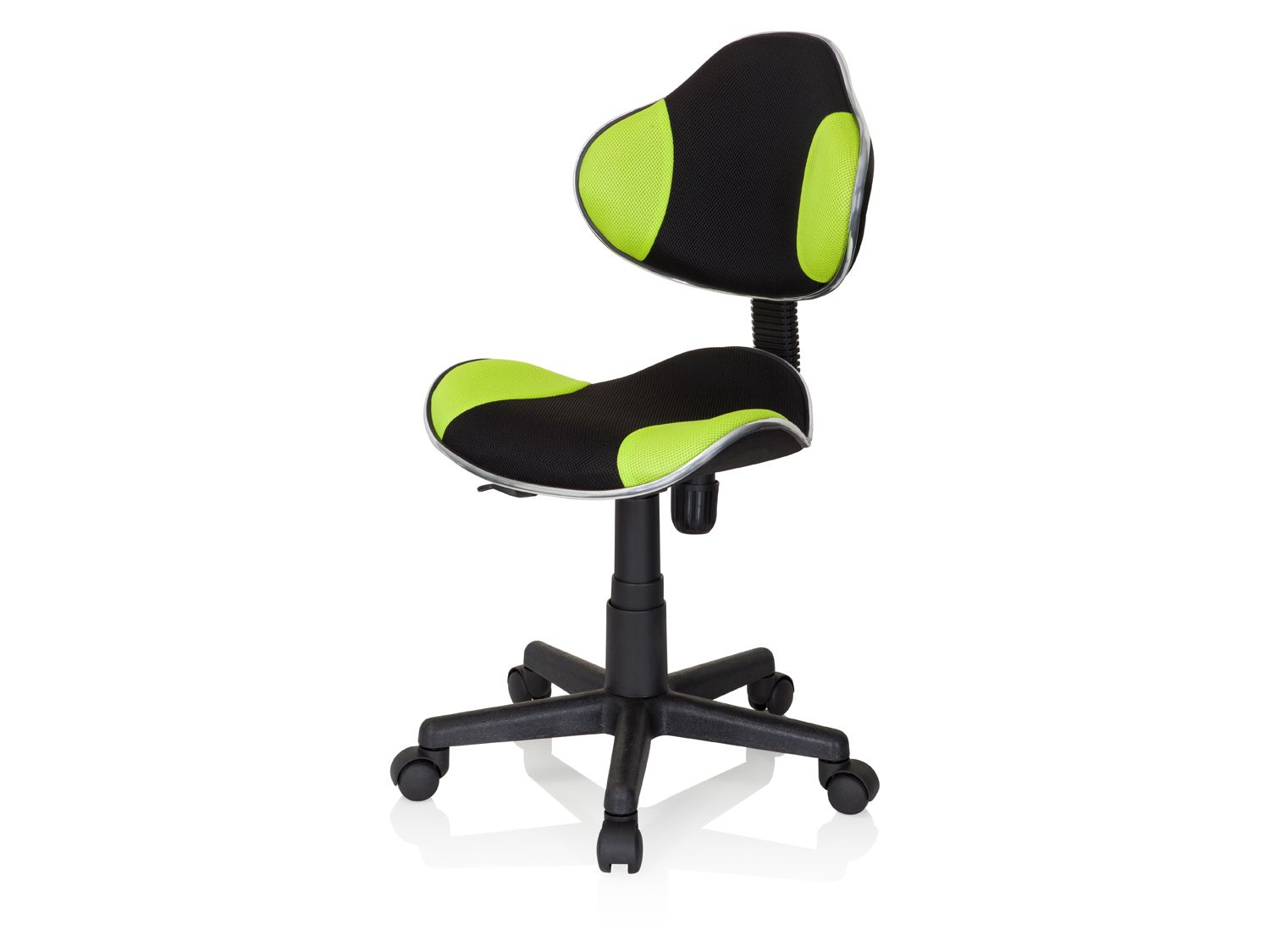 hjh OFFICE Detská stolička KIDDY GTI-2 (čierna/zelená)