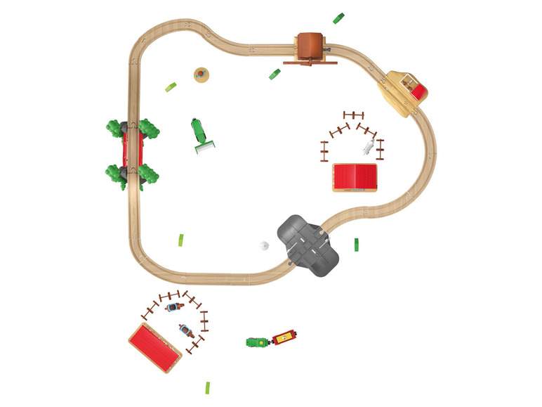 Prejsť na zobrazenie na celú obrazovku: Playtive Železničná súprava sedliacky dvor/džungľa – obrázok 3