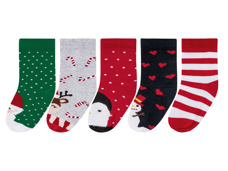 Prejsť na zobrazenie na celú obrazovku: pepperts Detské vianočné ponožky, 5 párov – obrázok 2
