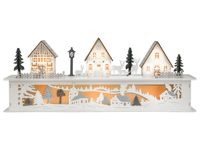 Prejsť na zobrazenie na celú obrazovku: Melinera LED drevená vianočná dedinka – obrázok 2