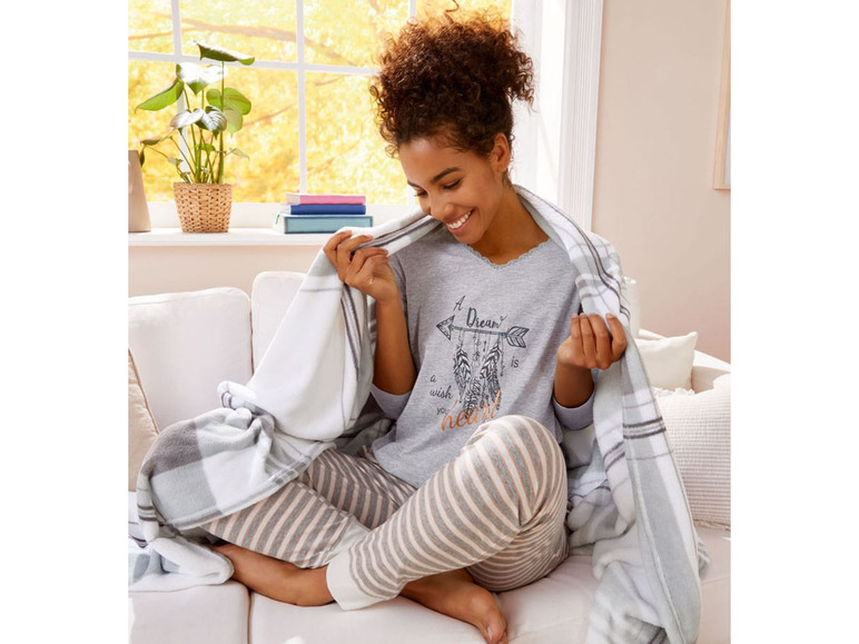 Prejsť na zobrazenie na celú obrazovku: ESMARA® Lingerie Dámske bavlnené dlhé pyžamo – obrázok 9