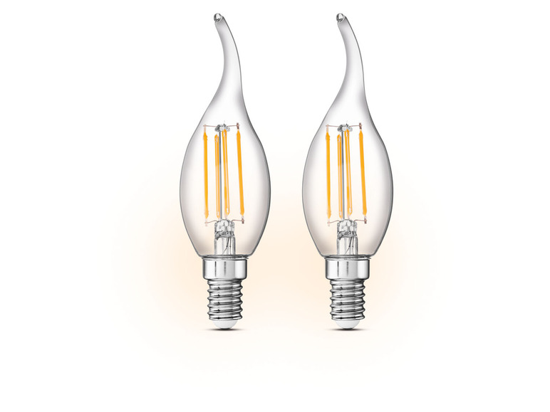 Prejsť na zobrazenie na celú obrazovku: LIVARNO home LED filamentová žiarovka, 2 kusy / 1 kus – obrázok 2