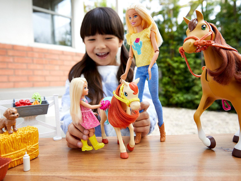 Prejsť na zobrazenie na celú obrazovku: Jazdecká súprava Barbie vrátane koňa a poníka – obrázok 4