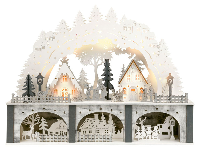 Prejsť na zobrazenie na celú obrazovku: Melinera LED drevená vianočná dedinka – obrázok 4