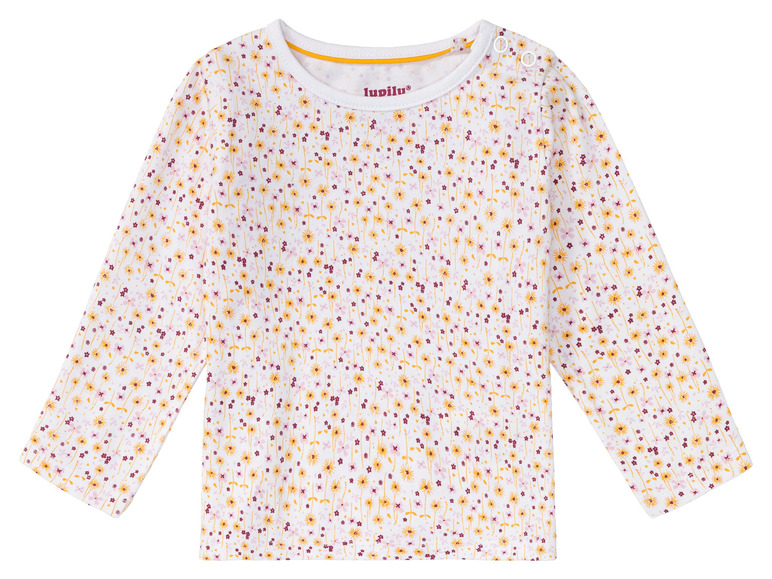 Prejsť na zobrazenie na celú obrazovku: lupilu Dievčenské bavlnené tričko s dlhým rukávom pre bábätká BIO, 2 kusy – obrázok 38