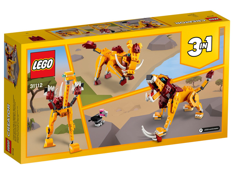 Prejsť na zobrazenie na celú obrazovku: LEGO® Creator 31112 Divoký lev – obrázok 2