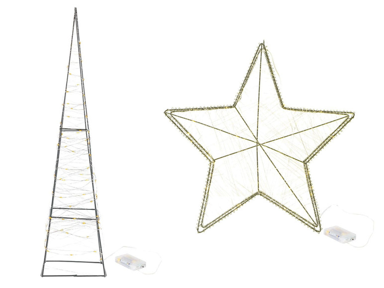 Prejsť na zobrazenie na celú obrazovku: MELINERA® LED svietiaca hviezda / pyramída – obrázok 1