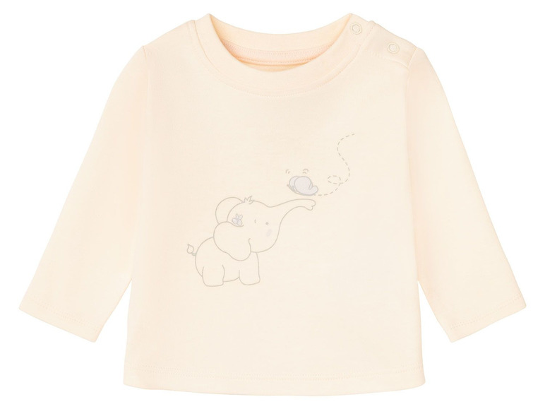 Prejsť na zobrazenie na celú obrazovku: lupilu® Detské bavlnené tričko s dlhým rukávom pre bábätká BIO, 3 kusy – obrázok 5