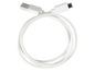 Biely USB kábel s micro-USB konektorom.