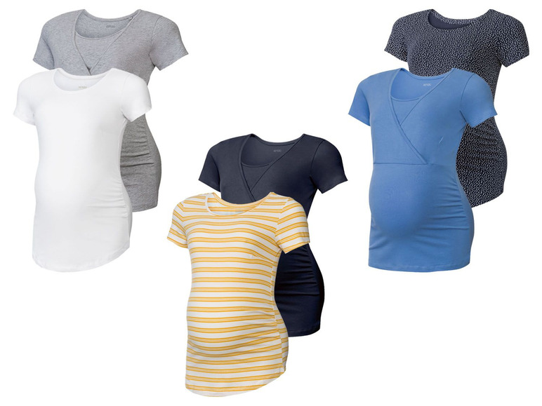 Prejsť na zobrazenie na celú obrazovku: esmara Dámske tehotenské tričko, 2 kusy – obrázok 1