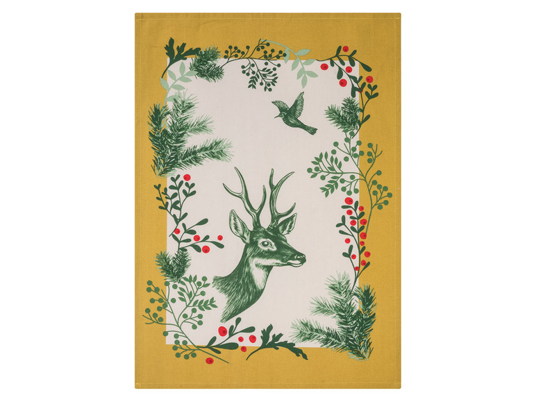 Prejsť na zobrazenie na celú obrazovku: LIVARNO home Kuchynská utierka s vianočným motívom, 50 x 70 cm, 2 kusy – obrázok 2