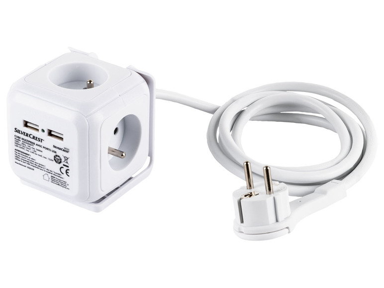 Prejsť na zobrazenie na celú obrazovku: SILVERCREST® Zásuvková kocka s portmi USB – obrázok 1