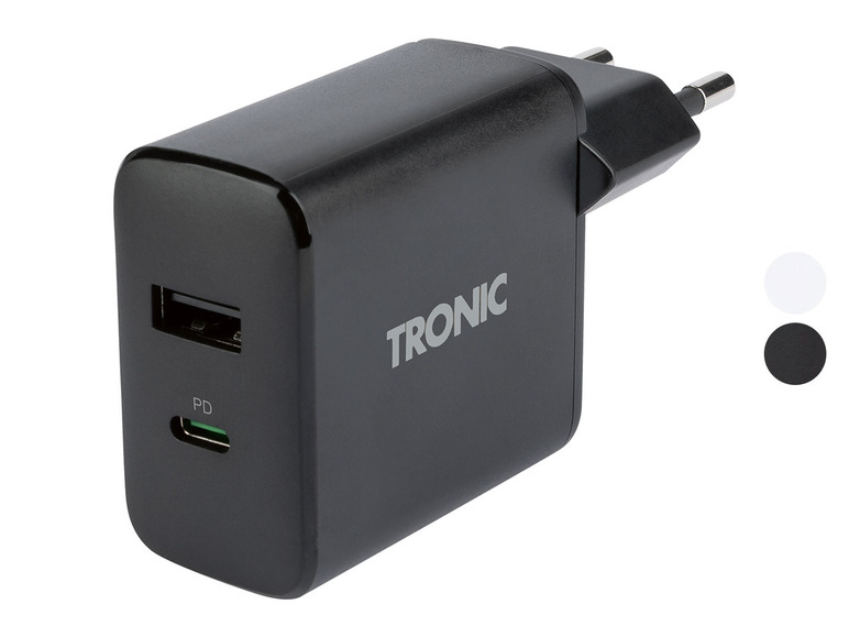 Prejsť na zobrazenie na celú obrazovku: TRONIC® Dvojitá USB nabíjačka, 30 W – obrázok 1