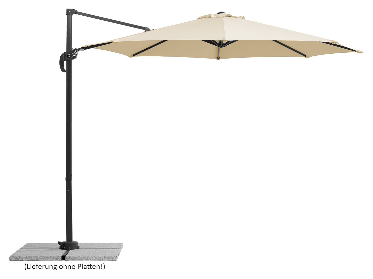 E-shop Schneider Výkyvný slnečník Rhodos Junior 300/8 (prírodná)