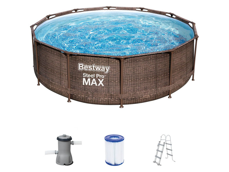 Prejsť na zobrazenie na celú obrazovku: Bestway Bazén Steel Pro Max™ DELUXE SERIES™, Ø 366 cm, s príslušenstvom – obrázok 7