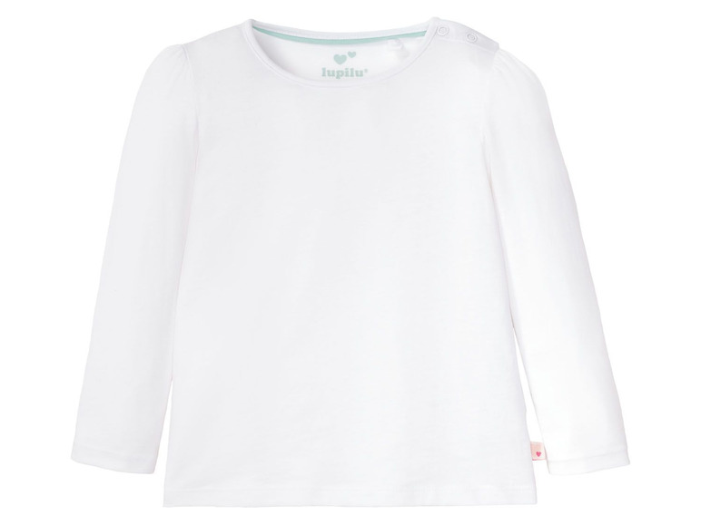 Prejsť na zobrazenie na celú obrazovku: LUPILU® Dievčenské bavlnené tričko s dlhým rukávom BIO, 3 kusy – obrázok 14