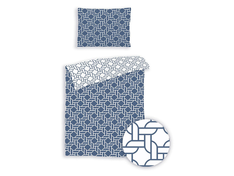 Prejsť na zobrazenie na celú obrazovku: Dobnig Mako-saténová posteľná bielizeň modrá, 140 x 200 cm – obrázok 3