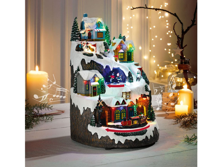 Prejsť na zobrazenie na celú obrazovku: MELINERA® LED vianočná dedinka s vianočnou hudbou – obrázok 5