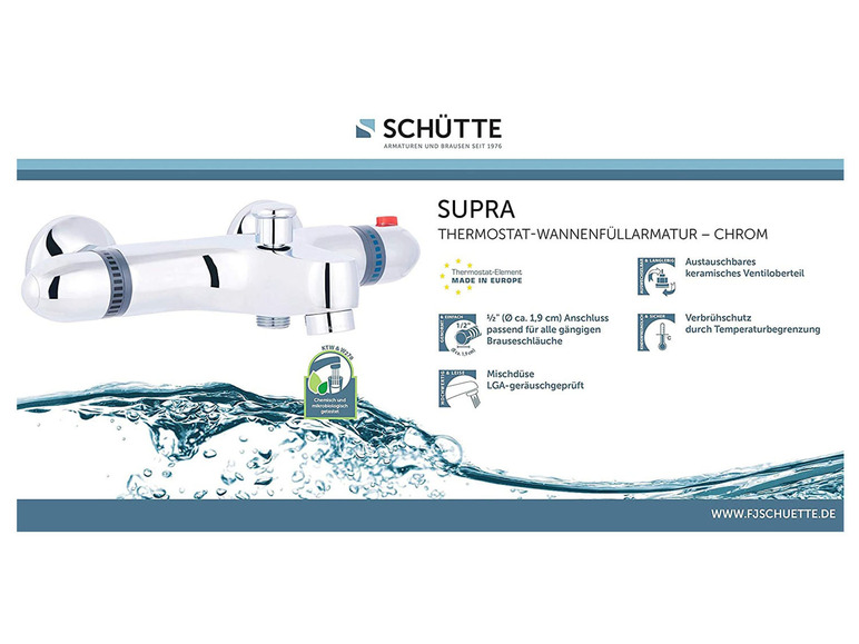 Prejsť na zobrazenie na celú obrazovku: Schütte Kúpeľňová batéria SUPRA – obrázok 6