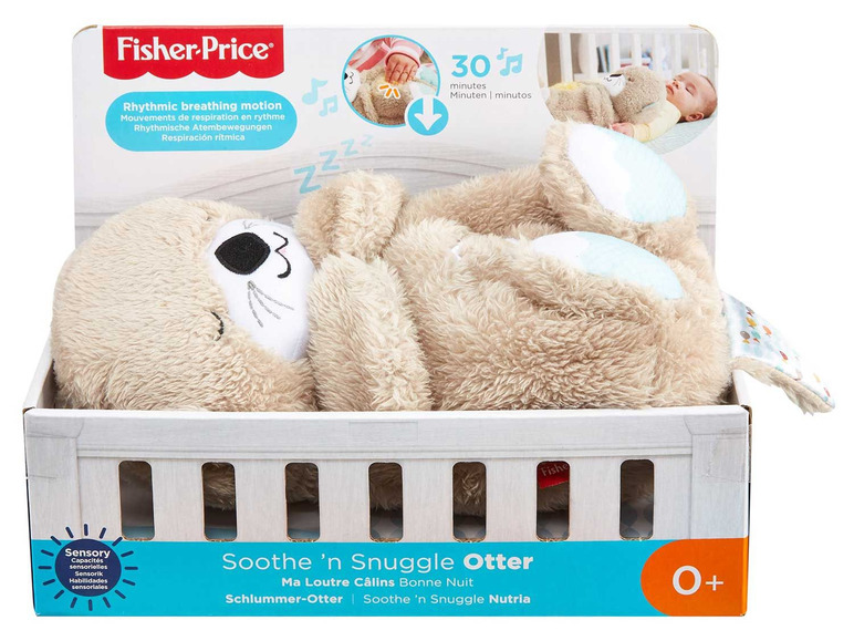 Prejsť na zobrazenie na celú obrazovku: Fisher-Price Plyšová hračka Spiaca vydra – obrázok 2