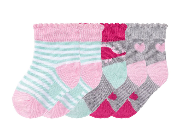 Prejsť na zobrazenie na celú obrazovku: lupilu® Dievčenské ponožky pre bábätká, 5 párov – obrázok 1