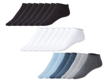LIVERGY® Pánske členkové ponožky s biobavlnou, 7 párov