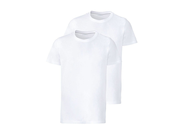 Prejsť na zobrazenie na celú obrazovku: LIVERGY® Pánske jednofarebné tričko, 2 kusy – obrázok 2