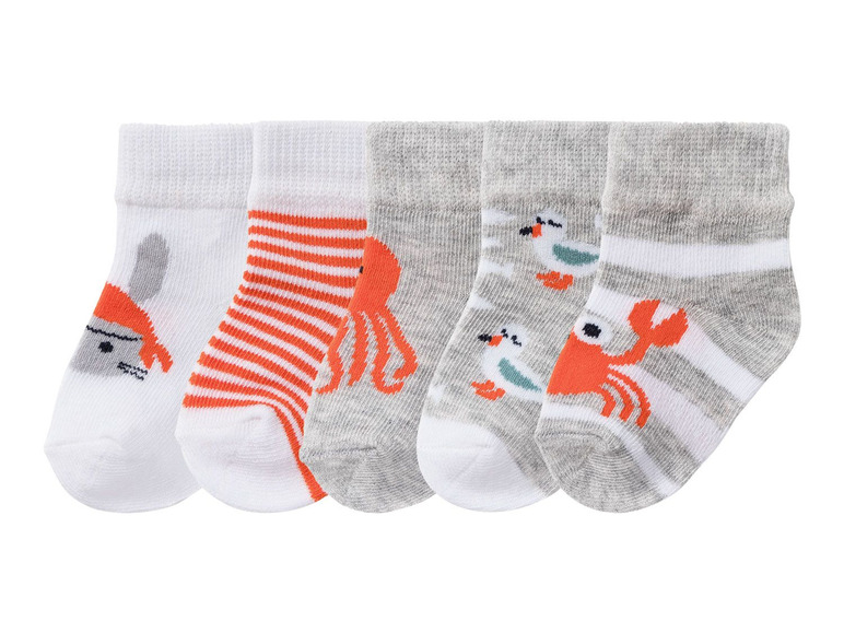 Prejsť na zobrazenie na celú obrazovku: LUPILU® Chlapčenské ponožky pre bábätká BIO, 5 párov – obrázok 2