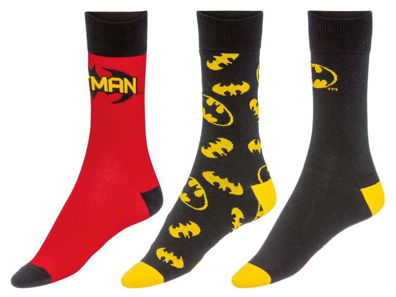 Prejsť na zobrazenie na celú obrazovku: LIVERGY Pánske ponožky Batman, 3 páry – obrázok 2